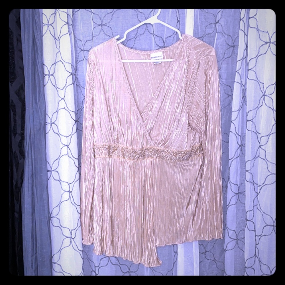 Fancy golden v neck shirt
